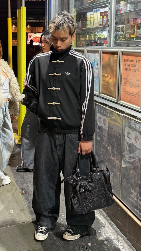 CNY Black Jacket - street style lifestyle