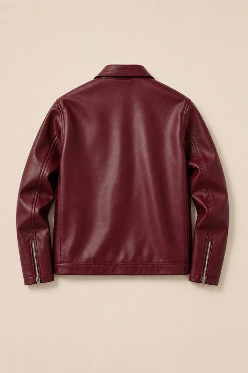 Leather Jacket back view