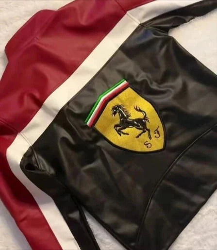Ferrari F1 Racing Leather Jacket