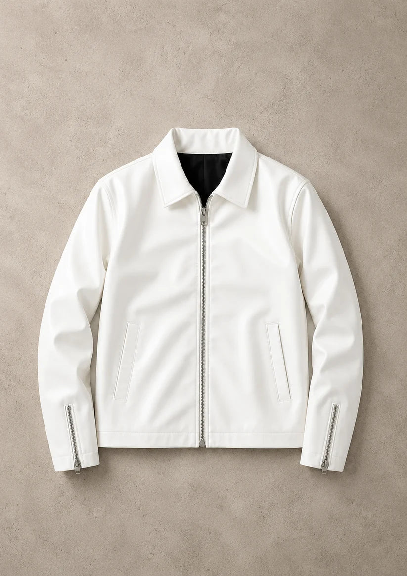 White Leather Jacket